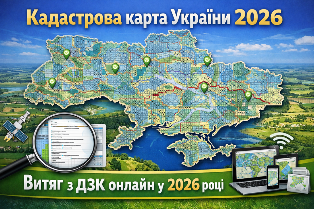 Отримай витяг з ДЗК онлайн у 2026: покрокова інструкція, терміни та вартість