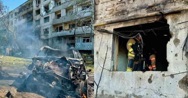 Перший удар КАБом РФ по Павлограду: загиблі, поранені, фото.