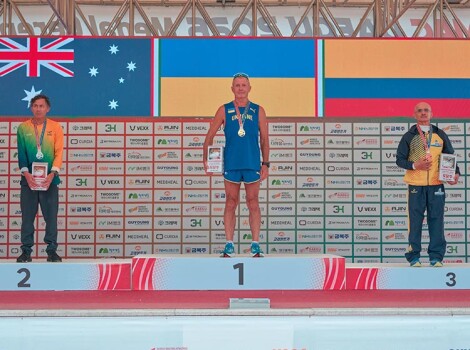 Дніпровський тренер здобув "золотий дубль" на ветеранському Чемпіонаті світу з легкої атлетики.